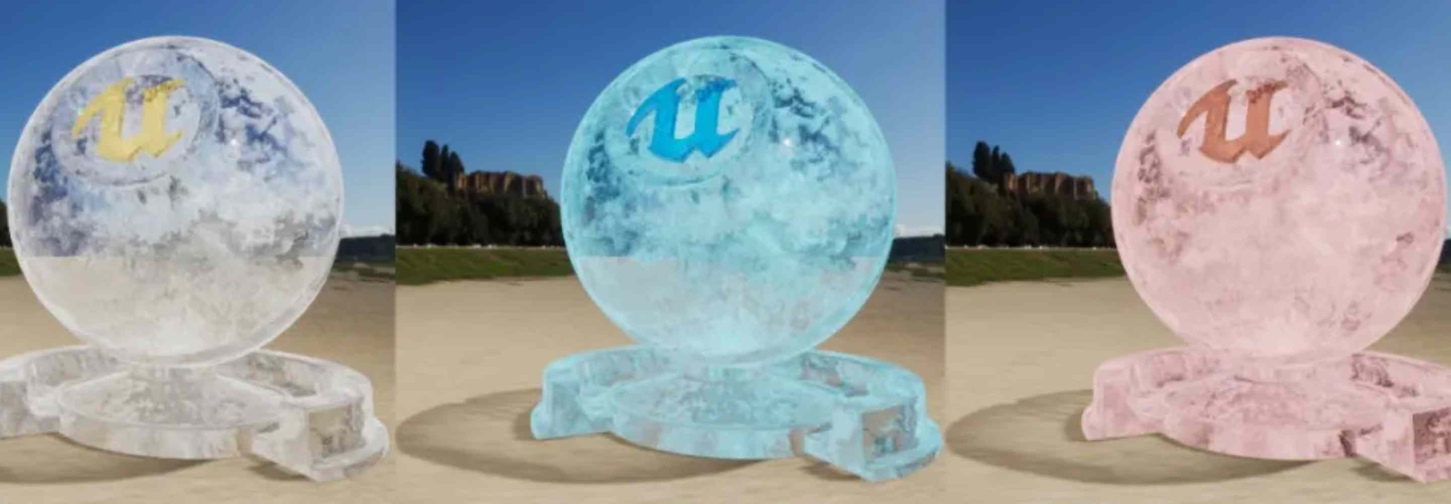 如何用UE4制作假透明冰块材质