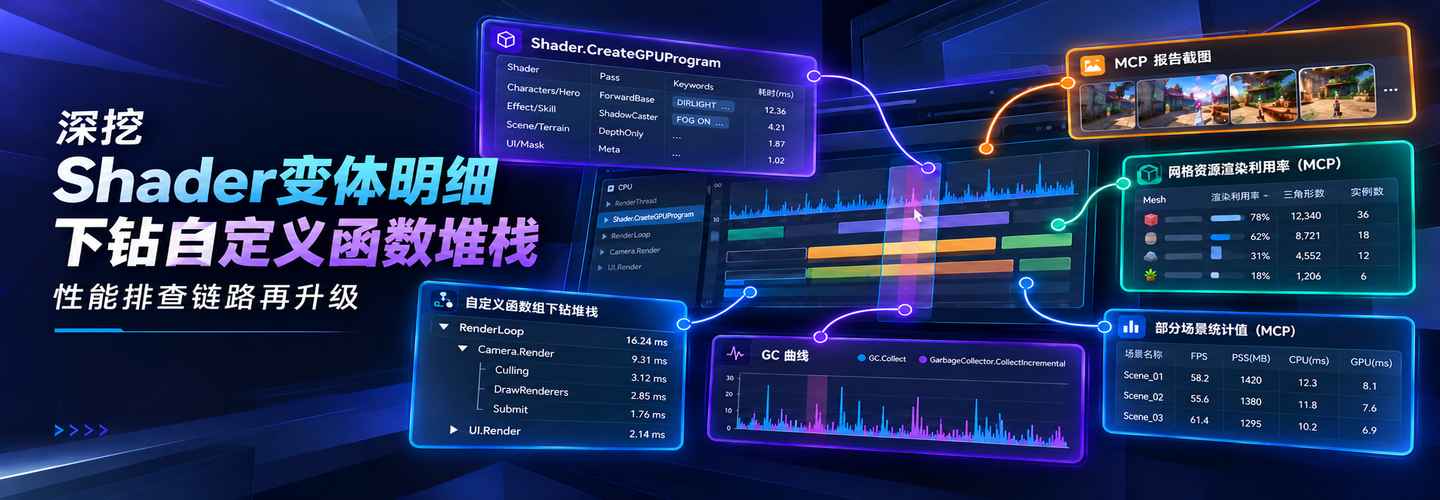 深挖Shader变体明细，下钻自定义函数堆栈：性能排查链路再升级